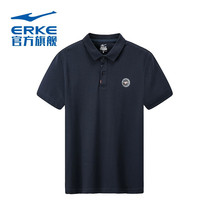 Hongxing Erke short sleeve men 2021 summer new sports polo shirt moisture absorption breathable quick-drying sports T-shirt men