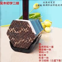 Factory promotion imitation mahogany hexagonal Erhu instrument adult children General beginner beginner Huqin practice