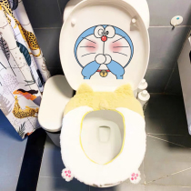 Cute cartoon toilet sticker toilet waterproof and creative Dorset dream collage personality funny toilet lid decoration sticker