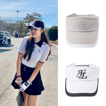 South Korea export sunscreen hat outdoor sports men and women Black hat golf hat without top hat tide tennis running hat
