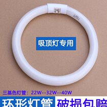 Ring lamp 22W ceiling lamp Round lamp three primary color light source 32W40W ceiling lamp wick led transformation board
