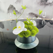 Hotel Dining Table Pendulum Round Table Turntable Decoration Flowers Modern Minimalist Home Living Room Dining Room Dining Room With Fake Flowers Silk Flowers