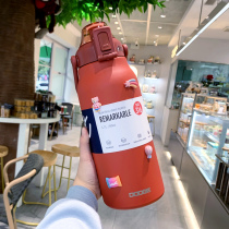 Insulation Cup Lady High Face Value Large Capacity With Straw Water Glass Male Student 316 Stainless Steel Portable Sports Kettle