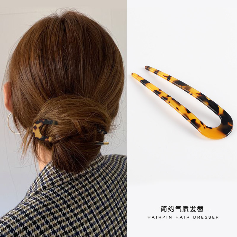 Korean disc hair machine simple disc hair mule pill head hundred plate hair tool headpiece hair card insert comb hair artifacts