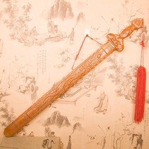 Feicheng peach wood sword pendants Taoist sword ornaments town house Baby Baby Baby child portable child Female small size