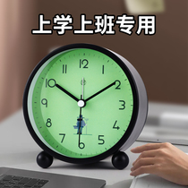 Small alarm clock students use childrens boys 2021 new smart desktop clock bedroom bedside to get up the god instrumental alarm bells