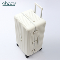 Japan OHBOY 28 inch aluminum frame trolley box female suitcase PC password high-end suitcase universal wheel male 24 26