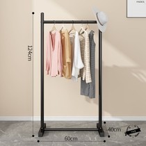  Clothes rack room Bedroom cool floor-to-ceiling clothes hanging single-pole iron bracket single-pole support crossbar