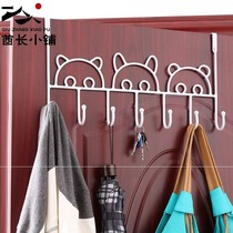 Door rear hook No nail wall hanging door hanger wall suction cup adhesive hook bedroom load-bearing clothes hook