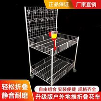 Stalls Cart Foldable Promotion Table Folding Table Stalls Mobile Supermarket Convenience Store Display Rack Table