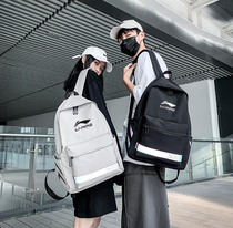 New Li Ning backpack Junior high school college students reflective school bag Mens and womens sports fashion travel shoulder bag