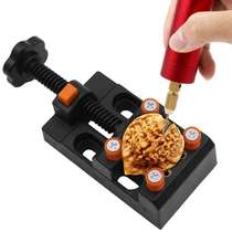 Mini small clamp bed text play fixed walnut carving clamp bed small bench vise fixed fixture table clamp small bench vise