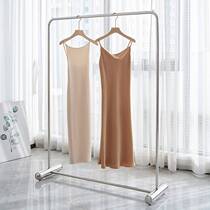 Clothing store shelf display stand mirror stainless steel womens clothing store window photo shelf large tube Nakajima clothes rail