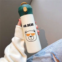 304 stainless steel Vacuum Thermos cup children student Korean cute portable trend fashion creative ins water Cup Female