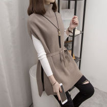 MJ suit temperament Goddess Fan high-end small sub half high collar spring autumn and winter new hit bottom in the bottom of the horse chia lacing