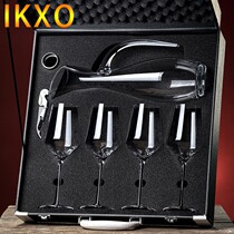 Handmade gift box crystal glass red wine glass wine goblet travel set home decanter luxury 2