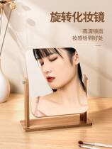 Mirror in Weather Cosmetic Desktop Student Dormitory Wooden Dressing Mirror Office Folded Bedroom Mirror