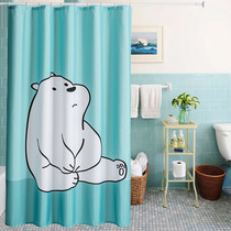 Bathroom toilet Shower curtain thickened curtain hanging curtain Shower tarpaulin water curtain Bathroom curtain partition curtain
