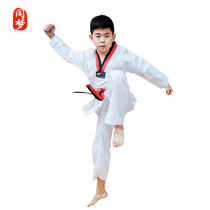 Taekwondo clothing childrens taekwondo sports clothing competitive clothing coach clothing cotton custom white red black