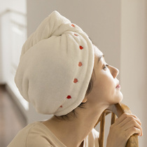 Super absorbent thickened cute quick-drying hair hat wash hair towel female Korean shower cap bag head artifact towel