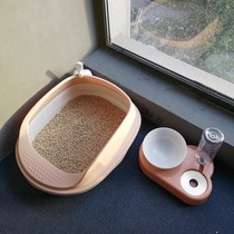 Cat litter basin large large full semi-enclosed cat toilet anti-splashing small baby cat sand basin excreting basin cat supplies