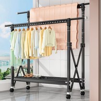 Clothes hanger balcony floor-floor folding bedroom with outdoor sunburn Quilt Telescopic Hanging Cold Hanger Home Telescopic Sun-hanger