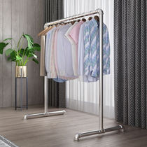 Single rod drying rack Bedroom cool hanging rack Floor-to-ceiling balcony outdoor drying clothes quilt rack stainless galvanized steel pipe
