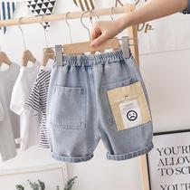 Childrens clothing boys shorts summer 2021 new childrens jeans five-point pants childrens casual pants handsome Korean version