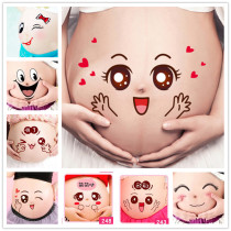 Watch the Han version of the pregnant woman photograph the couples Han version clothing headwear background belly-leather sticker small prop Chinese wind