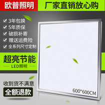 Opal lighting 600x600led flat panel light integrated ceiling gypsum board aluminum buckle mineral wool board 60x60LED lamp