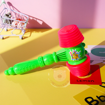 Kindergarten children playing gopher banging toy double-headed big BB thickened whistle hammer interactive teaching aid plastic