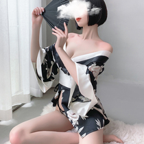 Sexy lingerie Cute kimono uniform seduction women pajamas passion Transparent sexy dress suit small chest flirting