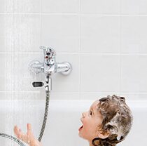 Zhiwen second generation no consumables display with LED shower water thermometer shower thermometer children bath thermometer