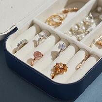 Ear stud storage bag earrings ring hand jewelry ins style exquisite box travel portable mini jewelry box