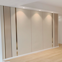 TV background wall wallpaper Wall cloth living room sofa bedroom simple atmosphere light luxury wind grille line Film and Television mural