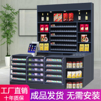 Custom supermarket cashier tobacco and wine cabinet Convenience store supermarket shelf display cabinet multi-function combination simple bar cabinet