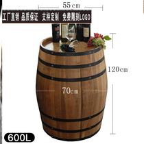 Wine display wine barrels exhibition wooden beer barrels red wine barrels open decoration ornaments wedding oak barrels
