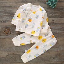 Newborn clothes autumn and winter cotton newborn baby monk clothing underwear spring and autumn warm baby Autumn clothing autumn trousers set