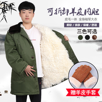 New style clothing coat cold area cotton coat 65 style military Cotton old long model large size green cold area Winter Men
