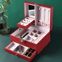 Jewelry box storage box exquisite anti-oxidation multifunctional rotating earrings shelf display rack hand Jewelry earrings artifact
