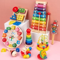 Young Children Baby eight-tone xylophone accordion 8 months baby puzzle Music Toys 1-2-3 years old early education