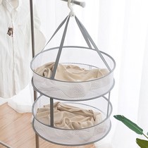 Clothes basket drying clothes net tiled net bag drying household socks artifact wool sweater sweater drying net Bag Hanger