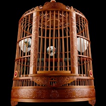 High-end bird cage Sichuan high-end large space free jade bird special vintage take-away boutique lark high-end