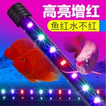 led ornamental fish tank lamp waterproof three-color round Rohan fish special fish cylinder lamp lighting color lamp