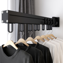 Danle balcony wall-mounted folding drying rack invisible home indoor window retractable clothes rod drying artifact