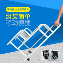  Warehouse climbing car 2 steps 3 steps Supermarket shelf tally ladder Household mobile cargo ladder climbing removable platform ladder