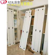 Straightening device cabinet door slotless wardrobe door kitchen straightening device solid wood door J plate straightening rod moving door straightening device anti-change