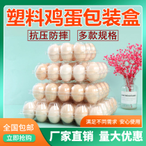 Plastic transparent egg tray Disposable soil eggs Salted duck eggs quail eggs pigeon egg tray packaging box customization