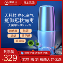 Japanese photocatalyst air purifier household formaldehyde removal pet odor small car indoor bedroom anion