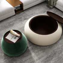 Storage coffee table round modern simple creative coffee table Nordic designer furniture light luxury living room small apartment